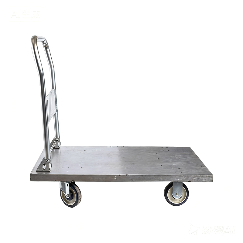 Carrinho de aço resistente, carrinho de carga, transportador, carrinho doméstico, reboque portátil, carrinho pequeno dobrável, carrinho puxado à mão