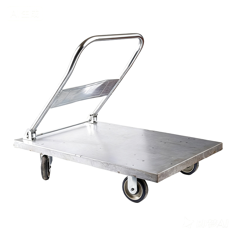 Carrinho de aço resistente, carrinho de carga, transportador, carrinho doméstico, reboque portátil, carrinho pequeno dobrável, carrinho puxado à mão